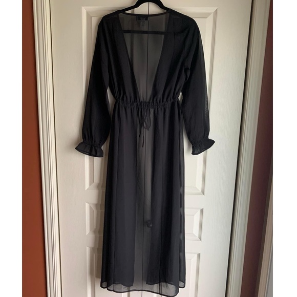 Guess Black Sheer Swim Coverup - Picture 8 of 10